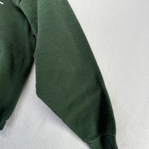 Vintage Wayne State Sweatshirt Men's Large Green Heavyweight Spellout Warriors - Picture 7 of 10